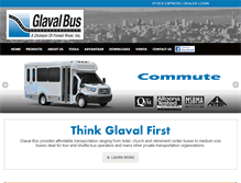 Tablet Screenshot of glavalbus.com
